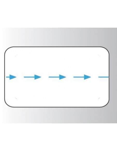Rt. 500 Etichette Antitaccheggio - f.to 58x30 mm - disat. - 8,20MHz - Freccia - rettangolare (ordine minimo 4 rt.)  - 2