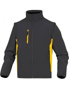Giacche da lavoro DELTA PLUS MySen 2 con zip - 5 tasche - maniche staccabili grigio-giallo - XL - MYSE2GJXG Delta Plus - 1