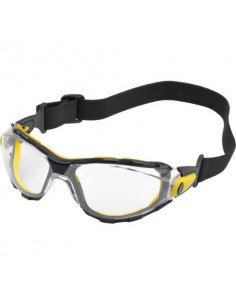 Occhiali Piton monoblocco Delta Plus policarbonato nasello integrato montatura nylon trasparente - PACAYSTIN Delta Plus - 1