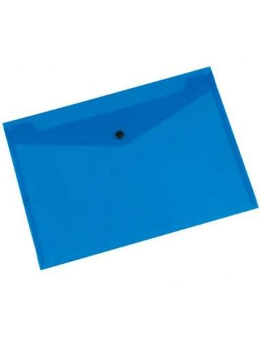 Portadocumenti con bottone Q-Connect A4+ ppl blu KF03596 Q-CONNECT - 1