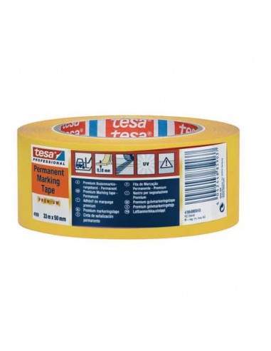 Nastri per mascheratura tesa tesaflex® 4169 Premium 50 mm x 33 m PVC giallo 04169-00058-93 Tesa - 1