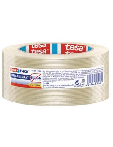 Nastri adesivi per la spedizione tesa mono-filament 250 N/cm trasparente rinforzato 50 mm x 50 m - 04590-00002-00 Tesa - 1