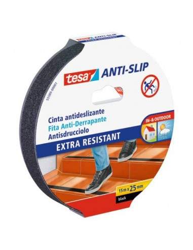 Nastri adesivi in tela tesa Extra Power® Universal 4612 nero medium 48 mm x 25 m 04612-00001-00 Tesa - 1