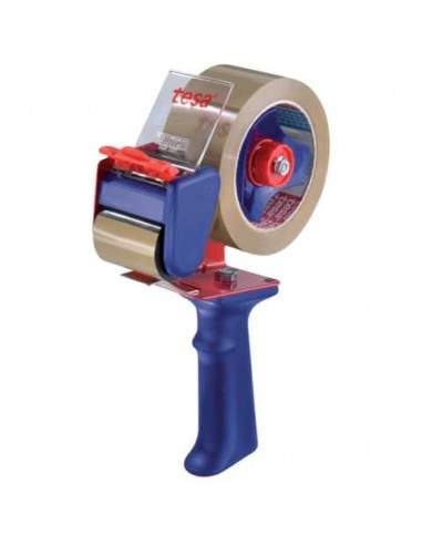 Dispenser per nastri adesivi tesa manuale economy 50 mm x 60 m rosso/blu 06300-00001-00 Tesa - 1