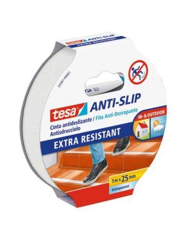 Nastro antiscivolo tesa extra forte a strappo manuale 25 mm x 5 m trasparente 55587-00001-11 Tesa - 1