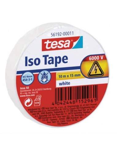 Nastri isolanti tesa autoestinguente 15mm x 10m bianco 56192-00011-02 Tesa - 1