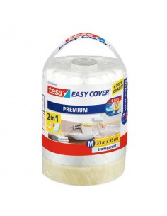 Nastri per mascheratura tesa ricarica Easy Cover® Film PREMIUM 55mmx33m trasparente - 57115-00000-03 Tesa - 1