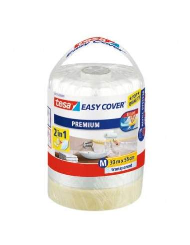 Nastri per mascheratura tesa ricarica Easy Cover® Film PREMIUM 55mmx33m trasparente - 57115-00000-03 Tesa - 1