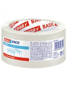 Nastri adesivi per la spedizione tesa BASIC in PP acrilico rumoroso 50 mm x 66 m trasparente - 58570-00000-00 Tesa - 1