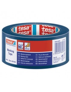 Nastro per segnalazioni in PVC tesa Tesaflex® 60760 rivestito gomma resina 50mmX33m blu - 60760-00098-15 Tesa - 1