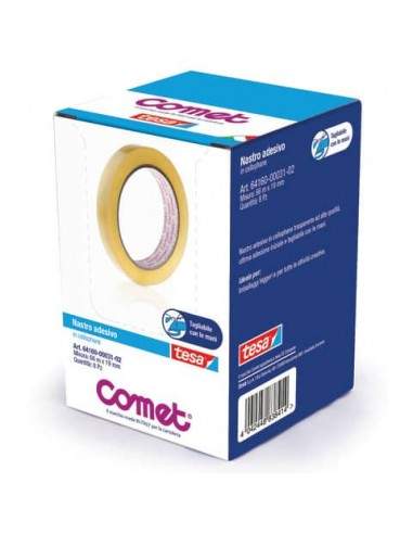 Nastri adesivi trasparenti Comet CELLO 64-160 cellophane 19 mm x 66 m conf. 8 pezzi - 64160-00031-02 Comet - 1