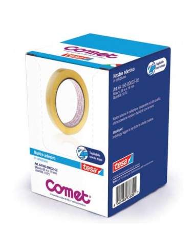 Nastri adesivi trasparenti Comet CELLO 64-160 cellophane 15mm x 66m conf.10 - 64160-00032-02 Comet - 1