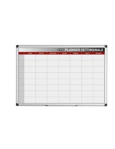 Planning Bi-office settimanale magnetico bianco 90x60 cm. bianco GA03266170 Bi-Office - 1