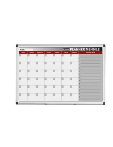 Planning Bi-office mensile  magnetico bianco 90x60 cm. bianco GA03267170 Bi-Office - 1