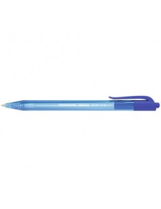 Penna a sfera a scatto Paper Mate Inkjoy 100 RT ULV M 1 mm blu S0957040  - 1