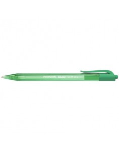 Penna a sfera a scatto Paper Mate Inkjoy 100 RT ULV M 1 mm verde S0957060  - 1