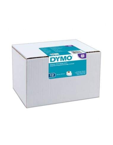 Rotoli da 220 etichette Dymo LabelWriter Spediz./Badge 54x101 mm bianco value pack da 12 - S0722420 Dymo - 1