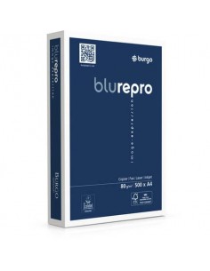 Carta per fotocopie A4 Burgo Repro Blu A4 - Premium Quality 80 gr. bianca Risma 500 fogli - 8142 Burgo - 1