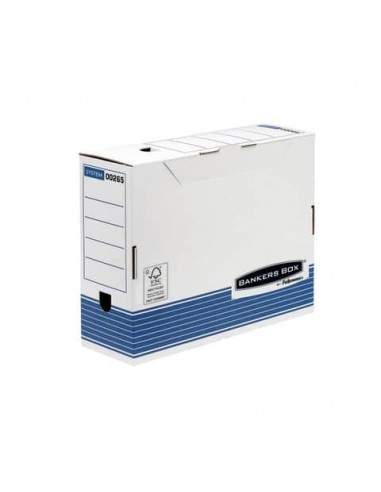 Scatole archivio BANKERS BOX Box System A4 32,7x26,5 cm dorso 10 cm 0026501 Burgo - 1