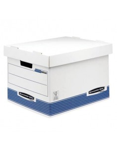 Scatola archivio BANKERS BOX Box System standard 28,5x33,3x38 cm blu/bianco 0026101  - 1
