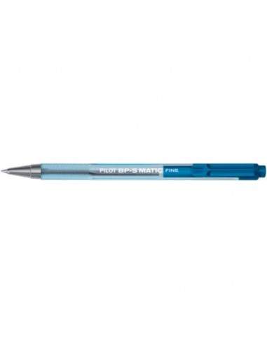 Penna a sfera a scatto Pilot BPS Matic punta fine 0,7 mm blu 001626 Pilot - 1