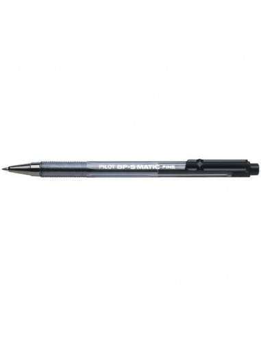 Penna a sfera a scatto Pilot BPS Matic punta fine 0,7 mm nero 001625 Pilot - 1