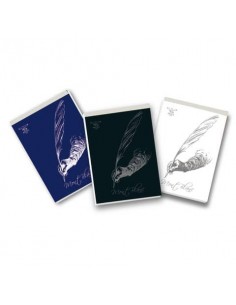 Blocco con punto metallico 70 fogli PIGNA Mont Blanc 8x12 cm a quadretti 5M assortiti - 02291185M Pigna - 1