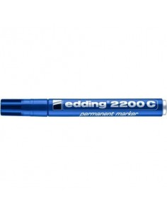 Marcatore permanente edding 2200 C punta scalpello 1-5 mm blu 4-2200C003 Edding - 1