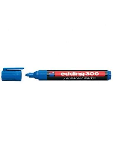 Marcatore permanente edding 300 punta conica 1,5-3 mm blu 4-300003 Edding - 1