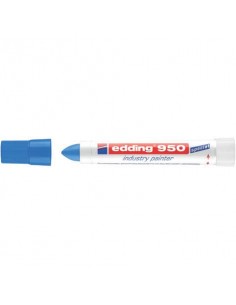 Marcatore a cera edding 950 punta conica 10 mm blu 4-950003 Edding - 1