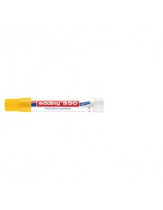 Marcatore a cera edding 950 punta conica 10 mm giallo 4-950005 Edding - 1