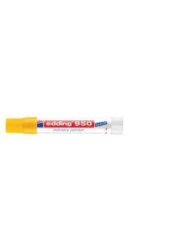 Marcatore a cera edding 950 punta conica 10 mm giallo 4-950005 Edding - 1