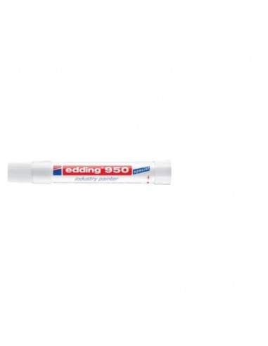 Marcatore a cera edding 950 punta conica 10 mm bianco 4-950049 Edding - 1