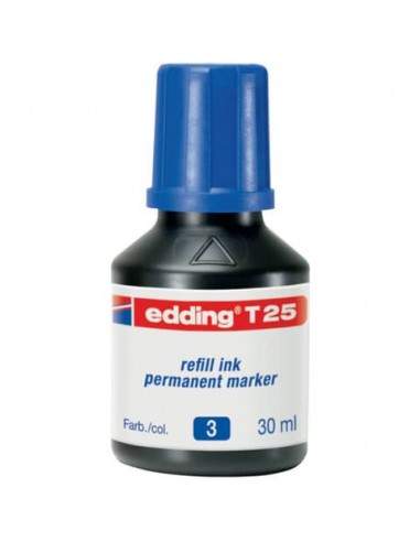 Inchiostro permanente per ricarica edding T 25 blu - 30 ml 4-T25003 Edding - 1