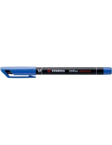 Penna Stabilo OHPen universal Medio (M) 1 mm blu 843/41 Stabilo - 1