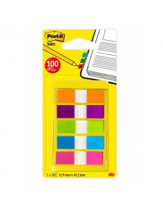 Segnapagina remov. Post-it® Index Mini + dispenser colori assortiti 5 blocchetti da 20 - 683-5CB2-EU Post-It - 1