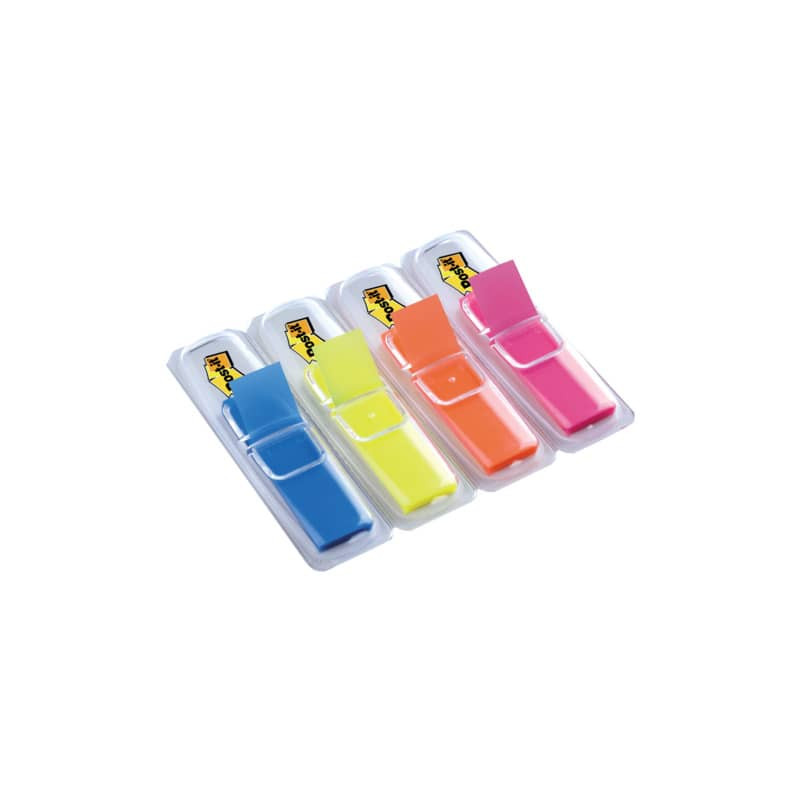 Segnapagina removibili Post-it® Index Mini con dispenser fluo assortiti 4  confezioni da 35 - 683-HF4EU