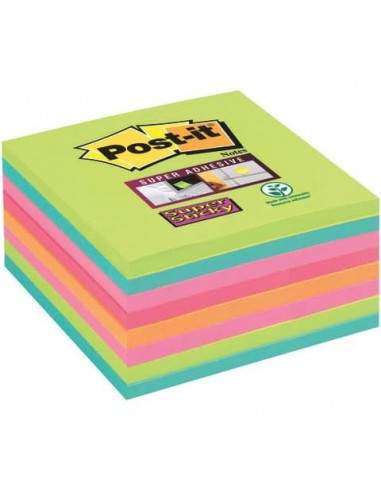 Foglietti Post-it® Super Sticky Notes assortiti conf. 8 blocchetti da 45 ff - 654-8SS-RBW-EU Post-It - 1