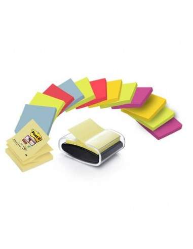 Dispenser per foglietti adesivi Post-it® Z-Notes PRO + 14 blocchetti - PRO-B-14SSC-R330 Post-It - 1