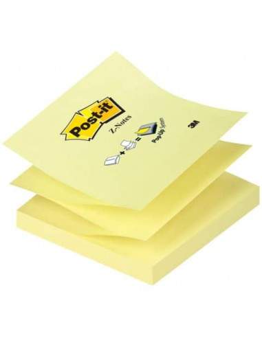 Foglietti riposizionabili classici Post-it® Ricarica Z-Notes Giallo Canary™ blocchetto da 100 ff - R330 Post-It - 1