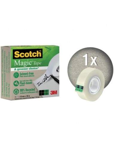 Nastro adesivo Scotch® Magic™ 19 mm x 30 m trasparente opaco 9-1930R Post-It - 1