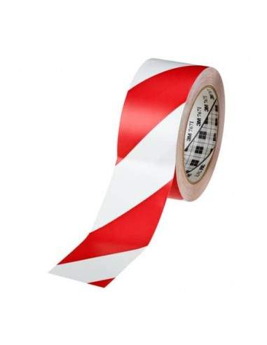 Nastro per segnaletica 3M in vinile 33m x 50,8 mm. rosso/bianco 767I 3M - 1