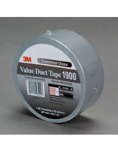 Nastro adesivo telato 3M Value Duct Tape argento 1900 3M - 1