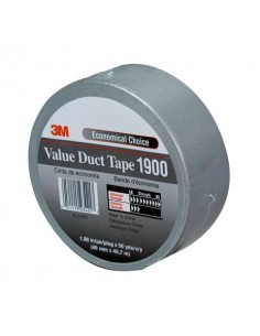 Nastro adesivo telato 3M Value Duct Tape nero 1900 3M - 1
