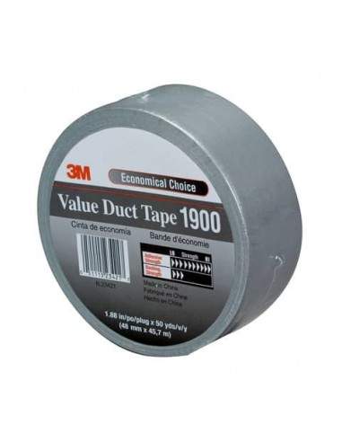 Nastro adesivo telato 3M Value Duct Tape nero 1900 3M - 1