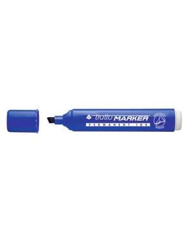 Marcatore permanente TRATTO Marker punta a scalpello 1-5 mm blu 840101 Tratto - 1