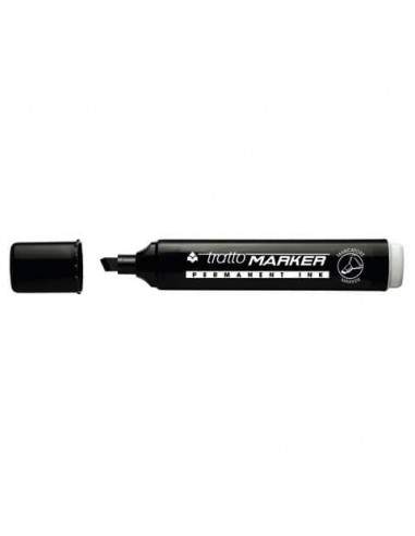 Marcatore permanente TRATTO Marker punta a scalpello 1-5 mm nero 840103 Tratto - 1
