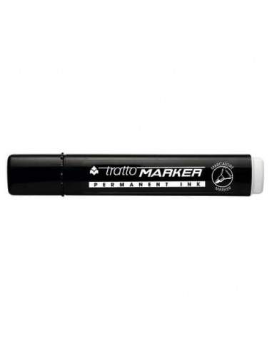 Marcatore permanente TRATTO Marker punta tonda 4,7 mm nero 841103 Tratto - 1