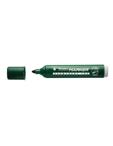 Marcatore permanente TRATTO Marker punta tonda 4,7 mm verde 841104 Tratto - 1