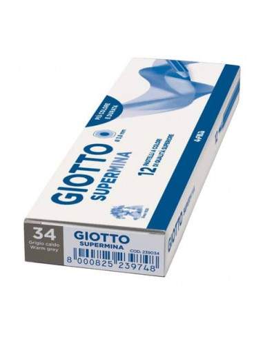 Matita colorata GIOTTO Supermina grigio caldo 23903400 Giotto - 1